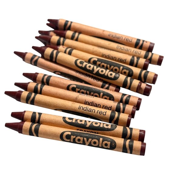 Crayola Other - Vintage Retired Crayola Indian Red Crayons Vintage Set Of 16 Collectable